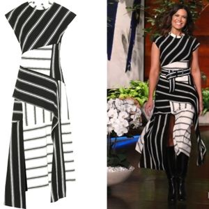 Monse Striped Jersey Dress